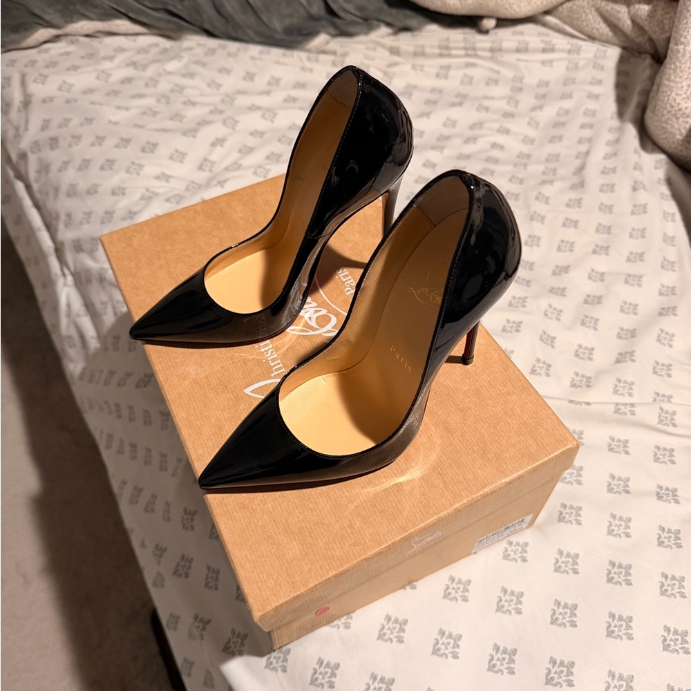 Christian Louboutin Black Patent Leather Heels
